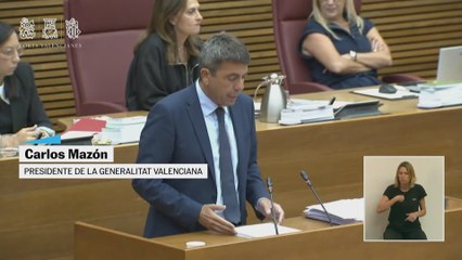 Víctimas de la dana abandonan indignadas las Corts tras asegurar Mazón que siempre les tiende “la mano”