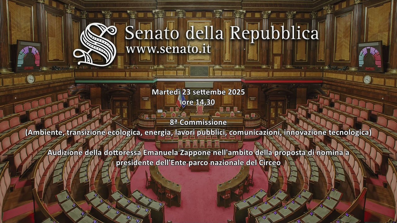 Roma - Proposta di nomina a presidente Ente parco nazionale del Circeo. (23.09.25)