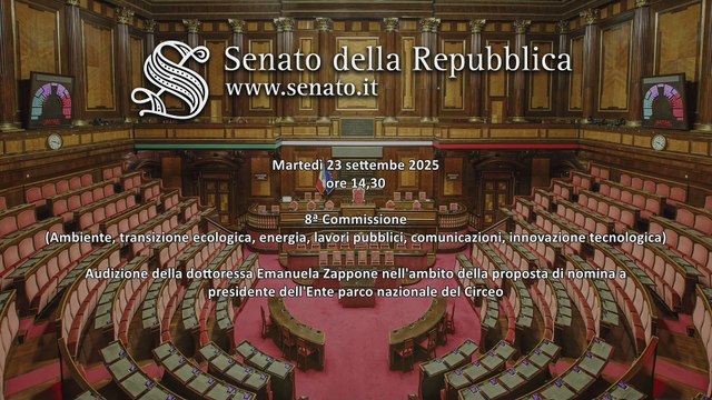 Roma - Proposta di nomina a presidente Ente parco nazionale del Circeo. (23.09.25)
