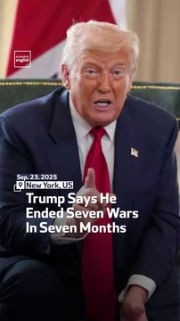 Trump Says He Ended Seven Wars In Seven Months