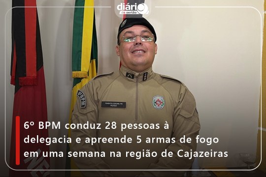 6º BPM conduz 28 pessoas à delegacia e apreende 5 armas de fogo em uma semana na região de Cajazeiras