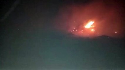 Incendio de aserradero en Garabitos, Durango