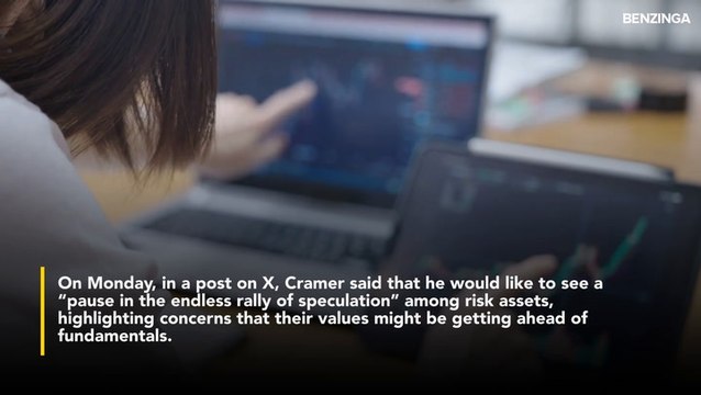 Jim Cramer Calls For A Breather In Market Rally- 'I Would Like To See A Pause' Amid The 'Endless Rally' In Gold, Crypto And 'Profitless' Companies