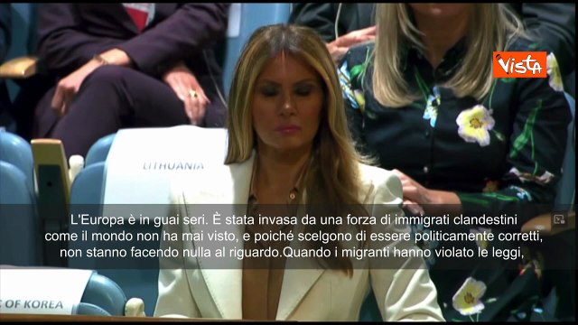 Trump all'Onu: Immigrazione illegale sta distruggendo vostri Paesi, dovete fare qualcosa