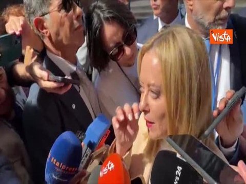 Meloni: Ok a mozione per riconoscimento Palestina, ma senza Hamas e con rilascio ostaggi