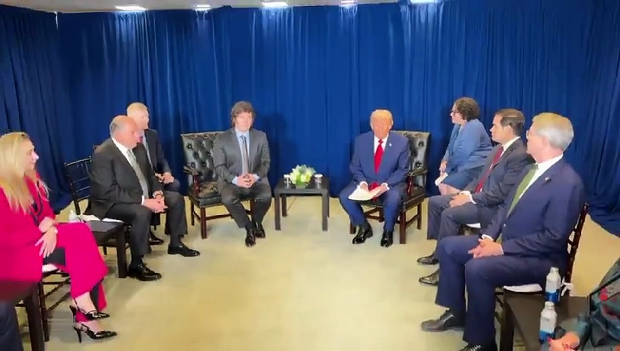 El Presidente Javier Milei y su comitiva mantuvo una reunión bilateral con el Presidente de los Estados Unidos, Donald Trump, en Nueva York