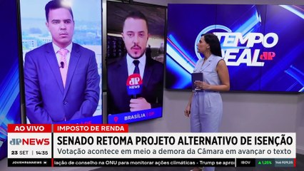 Senado discute projeto alternativo sobre a isenção no imposto de renda | TEMPO REAL