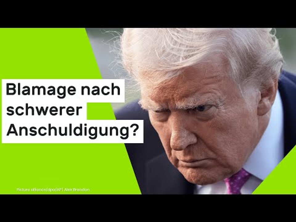 Donald Trump: Blamage nach schwerer Anschuldigung