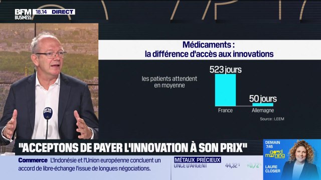 Thierry Hulot (Président du LEEM - Président des activités du groupe Merck en France) : Médicaments, le LEEM veut des états généraux - 23/09