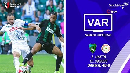 TFF, Süper Lig’de 6. haftanın VAR kayıtlarını açıkladı