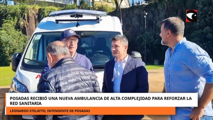 Posadas recibió una nueva ambulancia de alta complejidad para reforzar la red sanitaria
