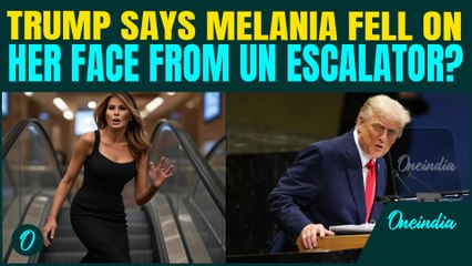Melania Falls Off UN Escalator? Trump Shares TERRIBLE UN Building Incident In His Hilarious Speech
