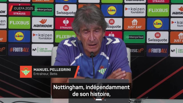 Pellegrini se méfie de Nottingham Forest