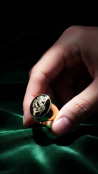 Elegant Aquarius Zodiac Ring for Men – Solid Brass with Bold Black Finish