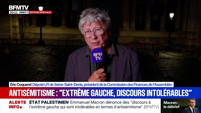 Éric Coquerel, député LFI: Les juifs de France ne sont pas comptables de la politique de Benjamin Netanyahu