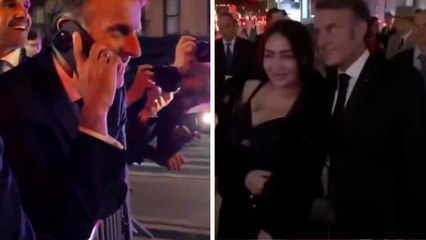 Emmanuel Macron es bloqueado por la policía de Nueva York y termina pidiendo ayuda Donald Trump sin resultados