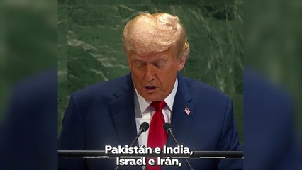Trump: Puse fin a siete guerras y la ONU ni siquiera ayudó