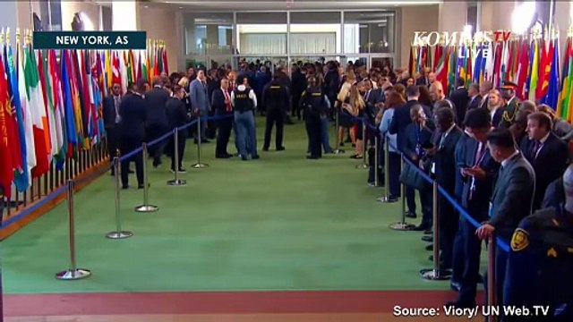 Detik-Detik Presiden Prabowo Tiba di Markas Sidang Umum PBB