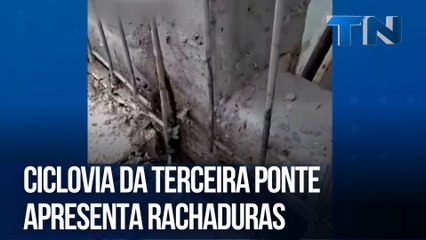 Ciclovia da Terceira Ponte apresenta rachaduras