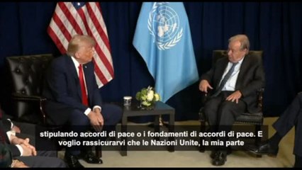 Trump a Guterres: "Usa sostengono al 100% Onu, potenziale incredibile"