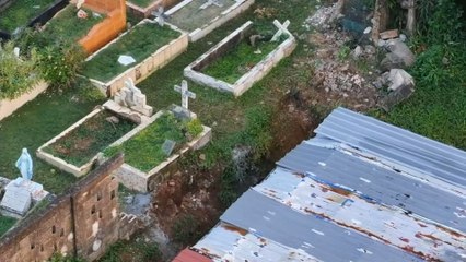 Residentes en Juan Díaz piden reparación del muro del cementerio