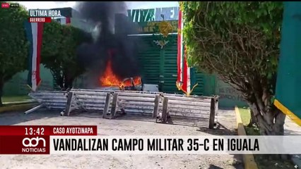 🚨¡Última Hora! Disturbios en Iguala tras mitin a días de cumplirse 11 años del caso Ayotzinapa