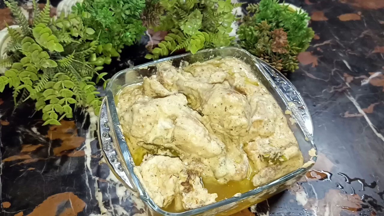 chicken cheese creamy white karhai