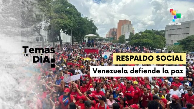 Venezolanos llenan las calles de Caracas en apoyo al presidente Maduro