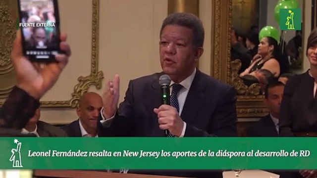Leonel Fernández resalta en New Jersey los aportes de la diáspora al desarrollo de RD