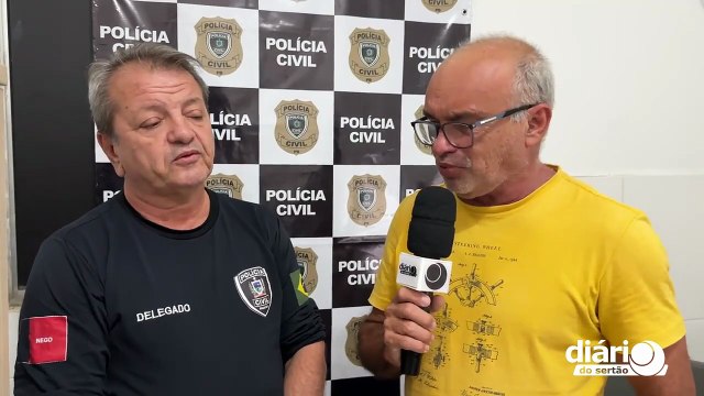 Delegado da Polícia Civil explica cumprimento de prisões contra criminosos, em São José de Piranhas