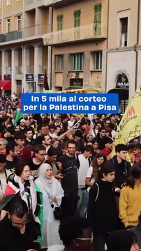 Migliaia in Piazza a Pisa per il Corteo dello Sciopero Generale a Sostegno di Gaza