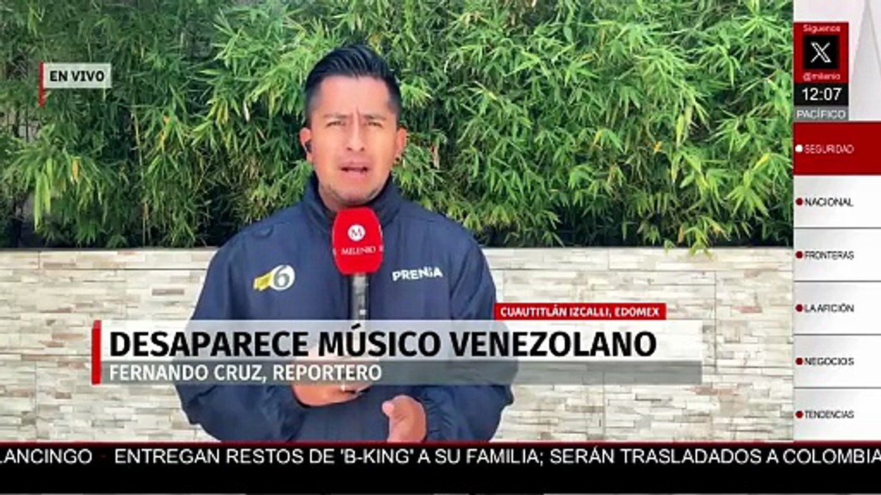 Revelan conversaciones de Tayron Paredes previas a su desaparición en Edomex