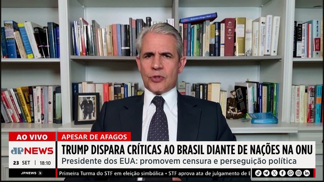 TRUMP HUMILHA BRASIL DURANTE ONU / MOTTA REJEITA EDUARDO COMO LÍDER | OS PINGOS NOS IS - 23/09/25