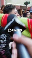 Video: Vocalista de Sangre Cumbiera lanza micrófono de un medio televisivo tras audiencia cautelar