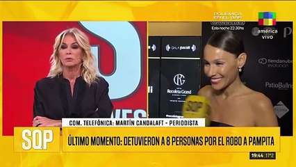 MARTÍN CANDALAFT CONFIRMA LA DETENCIÓN DE 8 PERSONAS QUE ROBARON EN LA CASA DE PAMPITA