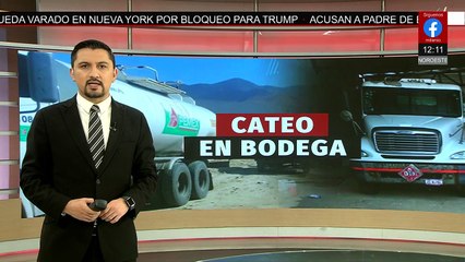 Autoridades de BC realizan cateo en una bodega con combustible presuntamente robado
