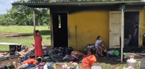 Incendio consume una vivienda en Chiriquí, familia pide apoyo