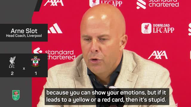 Slot slams Ekitike for 'stupid' red card but 'very happy' with Isak