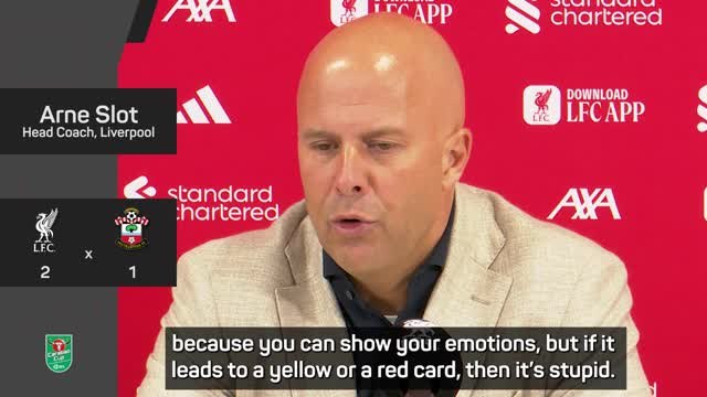 Slot slams Ekitike for 'stupid' red card but 'very happy' with Isak