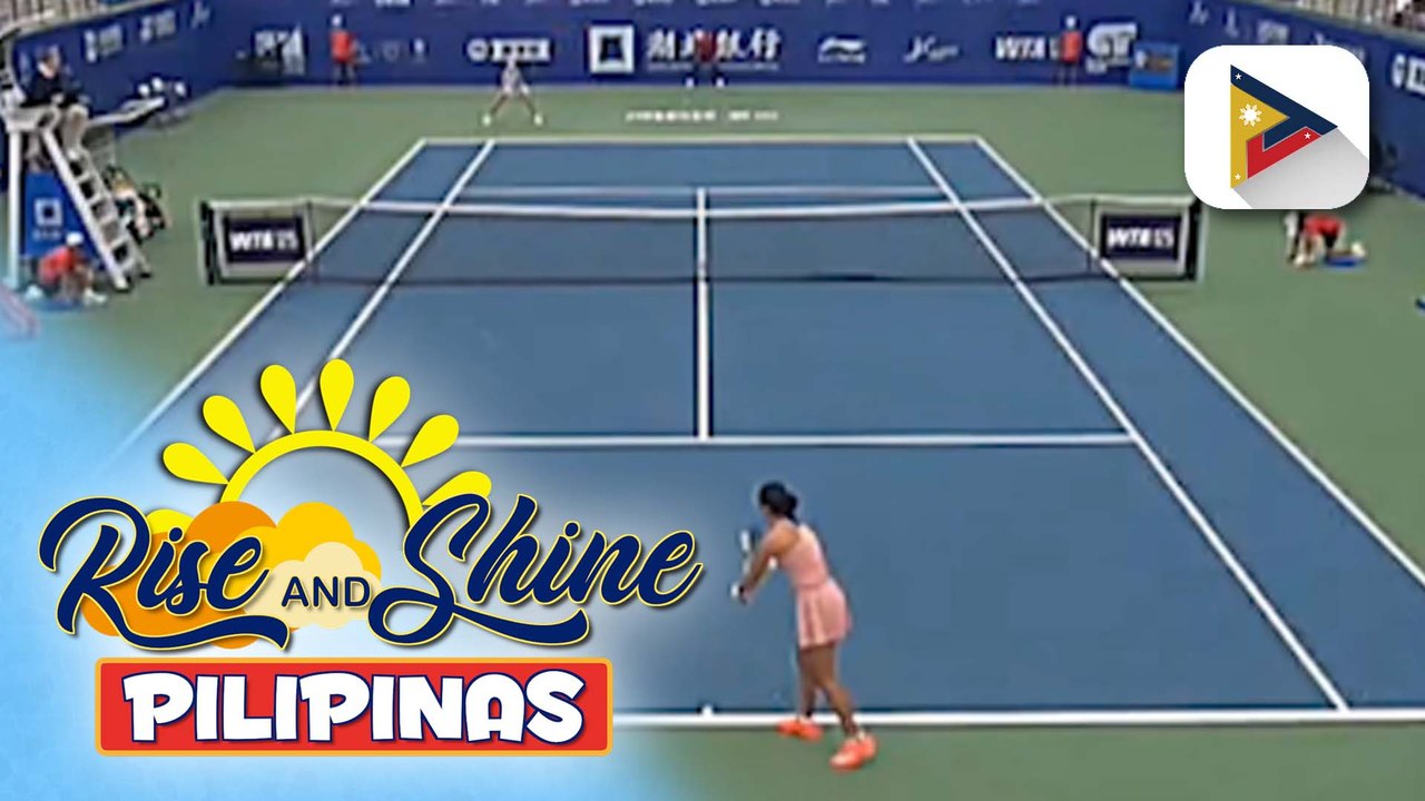 Filipina tennis star Alex Eala, pasok na sa round of 16 ng Jingshan Open matapos talunin si Aliona Falei ng Belarus