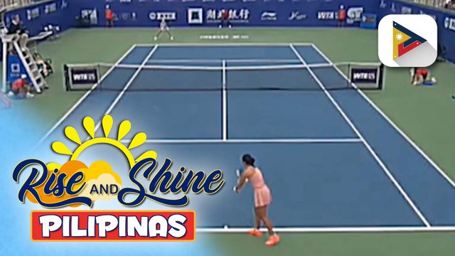 Filipina tennis star Alex Eala, pasok na sa round of 16 ng Jingshan Open matapos talunin si Aliona Falei ng Belarus