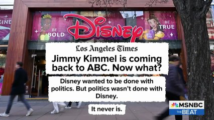 Disney CAVES_ Kimmel returns after massive revolt as MAGA fury looms