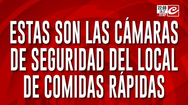 Estas son las cámaras de seguridad del local de comidas rápidas