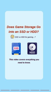 Does Game Storage Go into SSD or HDD?