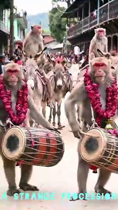 A strange procession