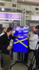 Fighter tests out indestructible TV screen