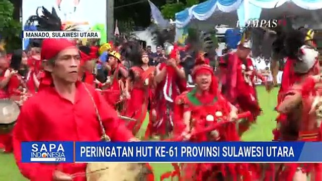Peringatan HUT ke-61 Pemprov Sulut Dimeriahkan Penampilan Tarian Budaya dan Pakaian Adat