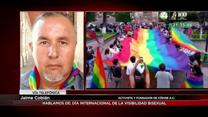 Jaime Cobián nos habla sobre el Día Internacional de la Visibilidad Bisexual