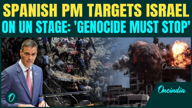 BREAKING: Spain Calls Out Israel for ‘GENOCIDE’ at UN | PM Sanchez Demands Palestine Be FULL Member