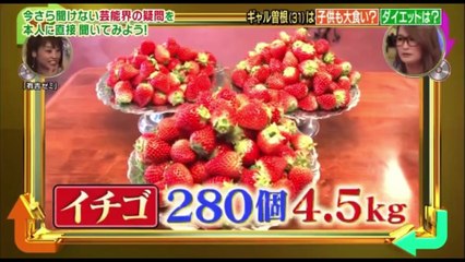 約15キロ食べた後のギャル曽根のお腹がすごい